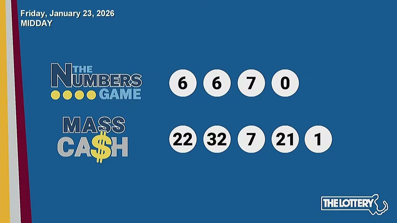 Midday Drawings: Friday, January 23, 2026