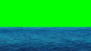 ocean waters with a green screen in the background
