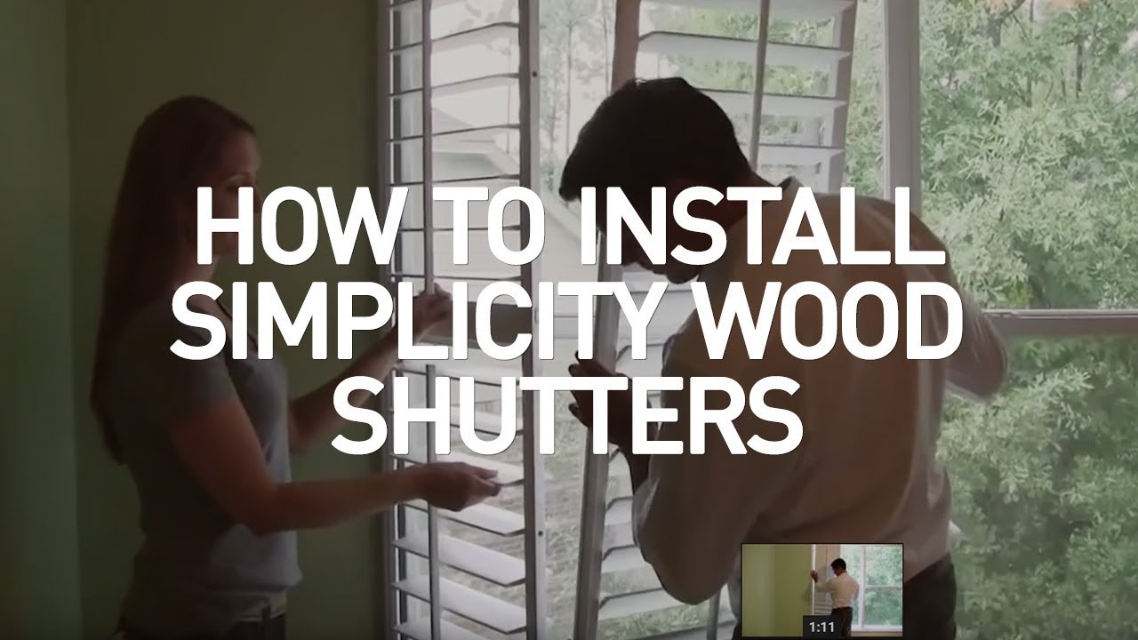 How to Measure for and Install Wooden Plantation Shutters - YouTube