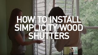 How To Measure And Install Blinds.com Simplicity Wood Shutters