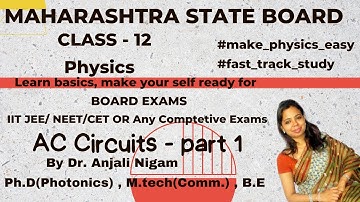 Chapter 13 - AC CIRCUITS  Class12 ( part 1) - Average & RMS Values| Maharashtra board