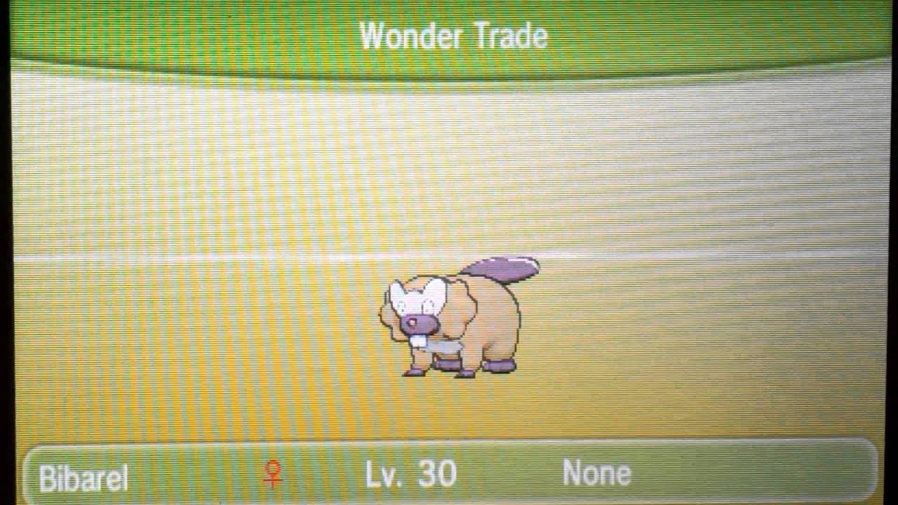 Pokemon X/Y: Wonder Trade Shiny Bibarel!