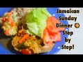 A Full Jamaican Sunday Dinner step by step