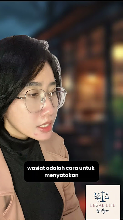 Apa boleh warisan diberikan kepada orang di luar ahli waris melalui wasiat?#legallifebyayu #wasiat
