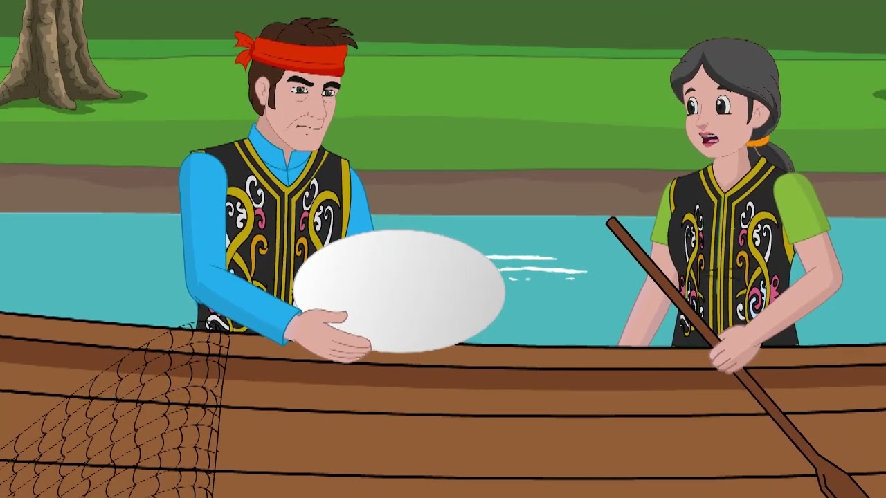 ASAL USUL DESA LOK SI NAGA ~ Cerita Rakyat Kalimantan Selatan | Dongeng Kita