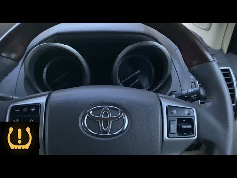 How to Reset TPMS Tire Tyre Pressure Monitoring System Light in Dashboard on Toyota Land Cruiser
