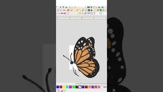 Embroidery Designing & Digitizing | Learn, Create & Ask Questions Butterfly Embroidery Design #art