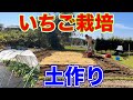 いよいよイチゴを定植する為の土作りをして行きます。〜サラリーマンでも出来るいちご栽培シリーズ〜