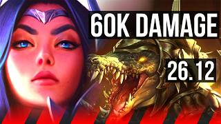 IRELIA vs RENEKTON (TOP) | 60K damage | KR Challenger | 26.12