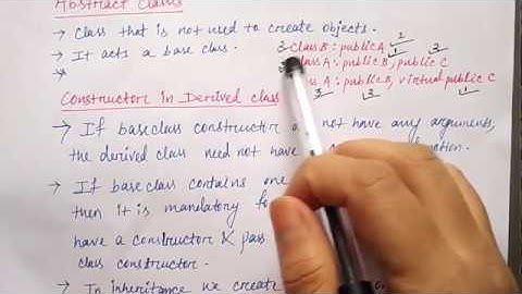 constructor in derived class in c++ in hindi|  Lec-102 | Niharika Panda