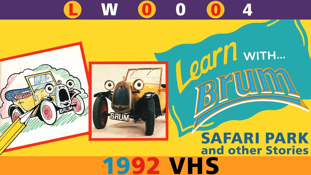 Learn with... Brum - Safari Park & Other Stories (LW00004 - 1992 VHS)
