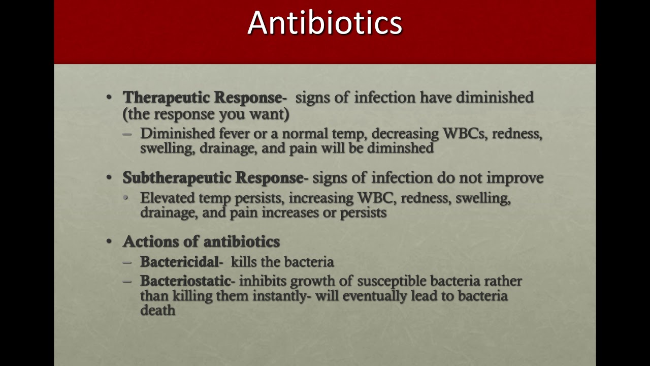 Antibioticsgeneral information Sulfa group YouTube