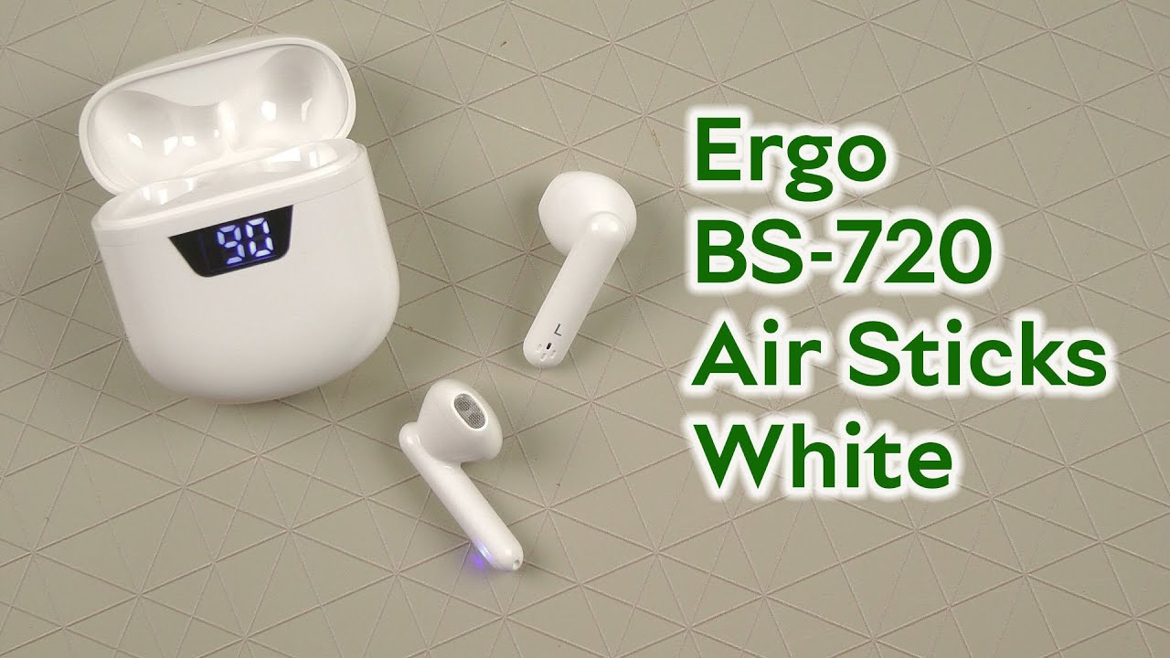 Розпаковка Ergo BS-720 Air Sticks White