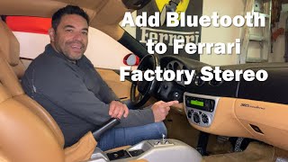 Adding Bluetooth to Ferrari Stereo
