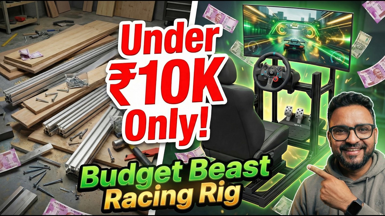DIY Racing Rig Under ₹10,000 | Budget Sim Cockpit Full Build Guide ...