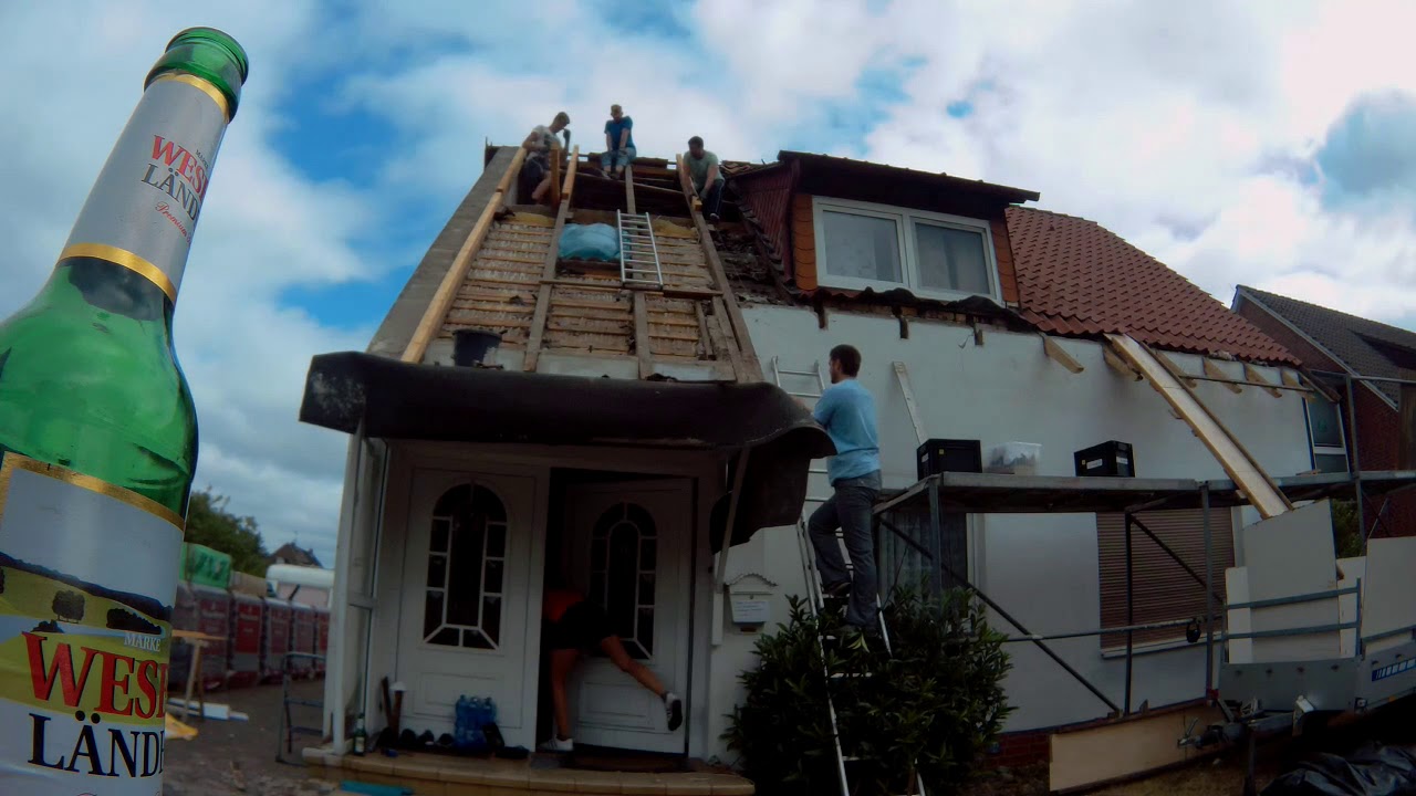 Haus Dach Decken | Altbau Eindecken | Abriss | Timelaps | Zeitraffer