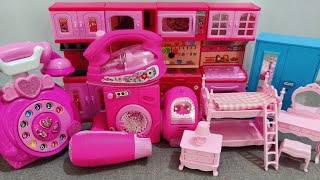 11 minutes satisfying with unboxing cute Barbie doll kitchen set toys //pink toys world #viralvideo 