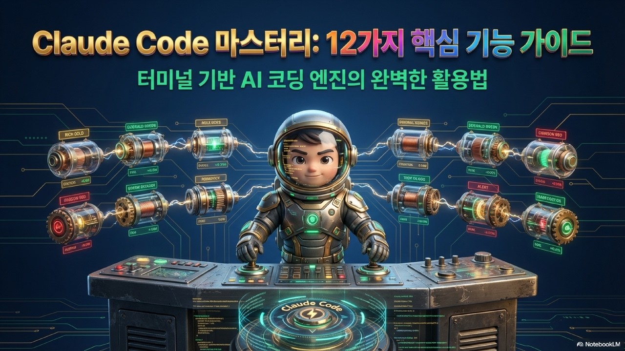 ⁣[Claude Code] 클로드 코드 12가지 핵심 기능 마스터리 | 코딩의 패러다임이 바뀐다: 아키텍처부터 MCP 활용까지
