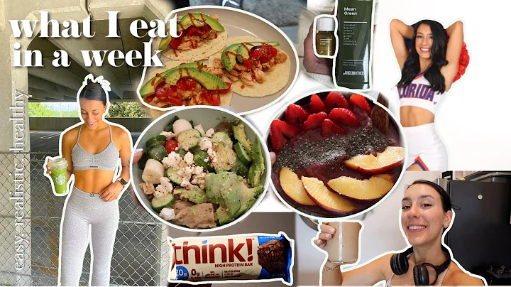 what I eat on a week as a college cheerleader | UF...