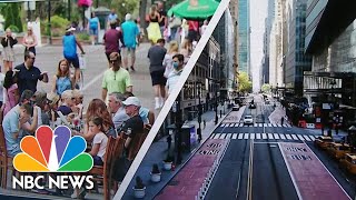 Famous Split Screen Nation: Some Communities On Lockdown As Others Flock To Bars | Meet The Press| NBC News Wealth