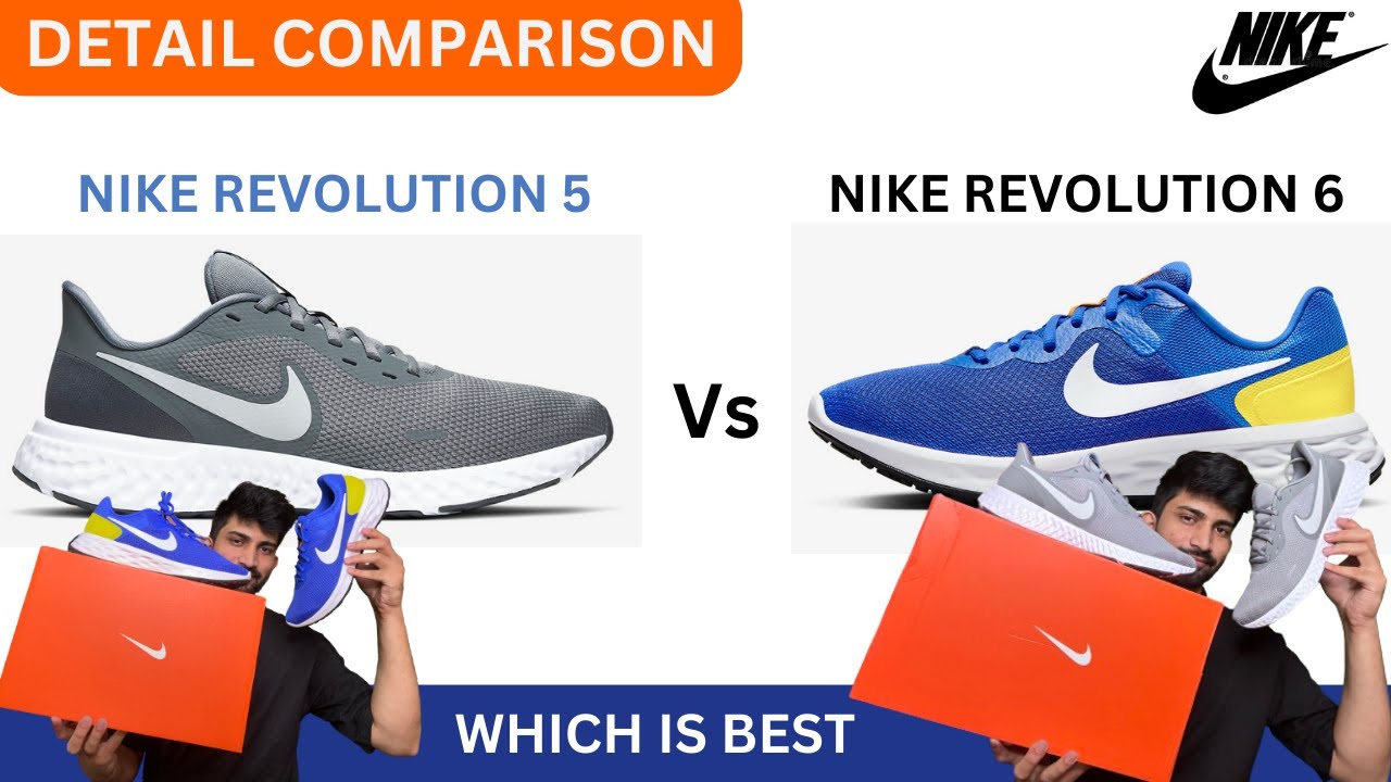 Nike Revolution 5 Vs Nike Revolution 6 Comparison  Revolution 5 VS  Revolution 6 Comparison 