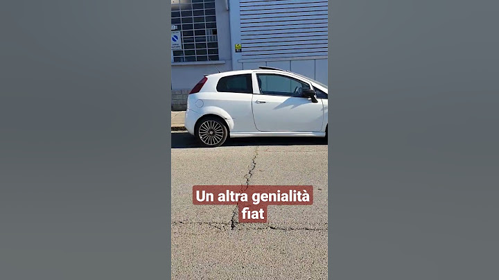 un altra genialità fiat che vi fa spendere un sacco di soldi