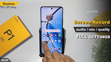 How to enable screen recording with audio in realme p1 pro 5g | Screen recording kaise kare