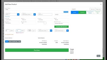 نحوه اضافه نمودن جنس جدید، ایجاد دیپارتمنت ، کتگوری ، گدام جدید و ثبت تامین کننده جدید