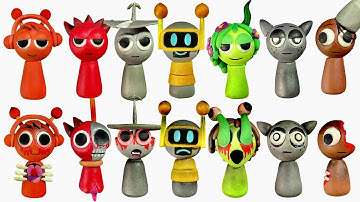 Making SPRUNKI - INCREDIBOX with CLAY (Part 1)