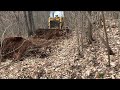 Bulldozer clearing land