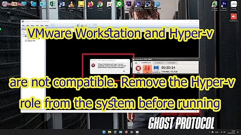 VMware Workstation and Hyper-v are not compatible Remove the Hyper-v