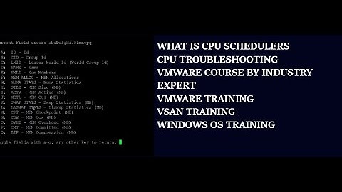 What is CPU Schedulers ? | CPU Troubleshooting | Vmware Administration Training | VSAN Course