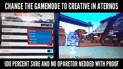 How To Change Gamemodes In Aternos Server Minecraft !