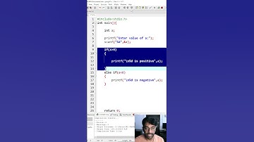 C Program: Else-if ladder explained, Check Positive or Negative number using else-if! 🔢 in #hindi