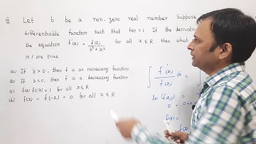 JEE Advanced 2020 Paper 2 Q7 Calculus problem simplied in few steps