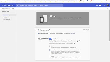 G Suite Disable Device Management