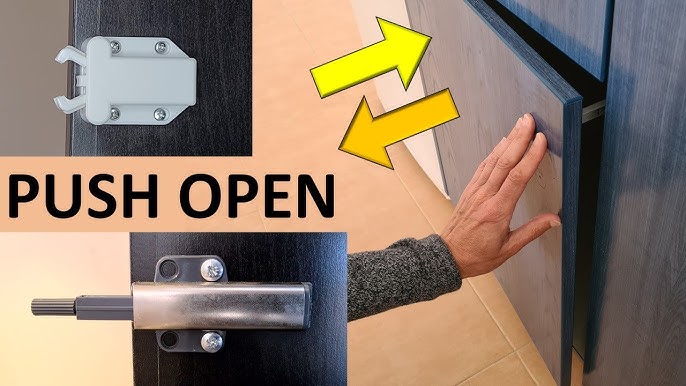 Hettich Push to Open Silent for Hinged doors (PTO) - YouTube