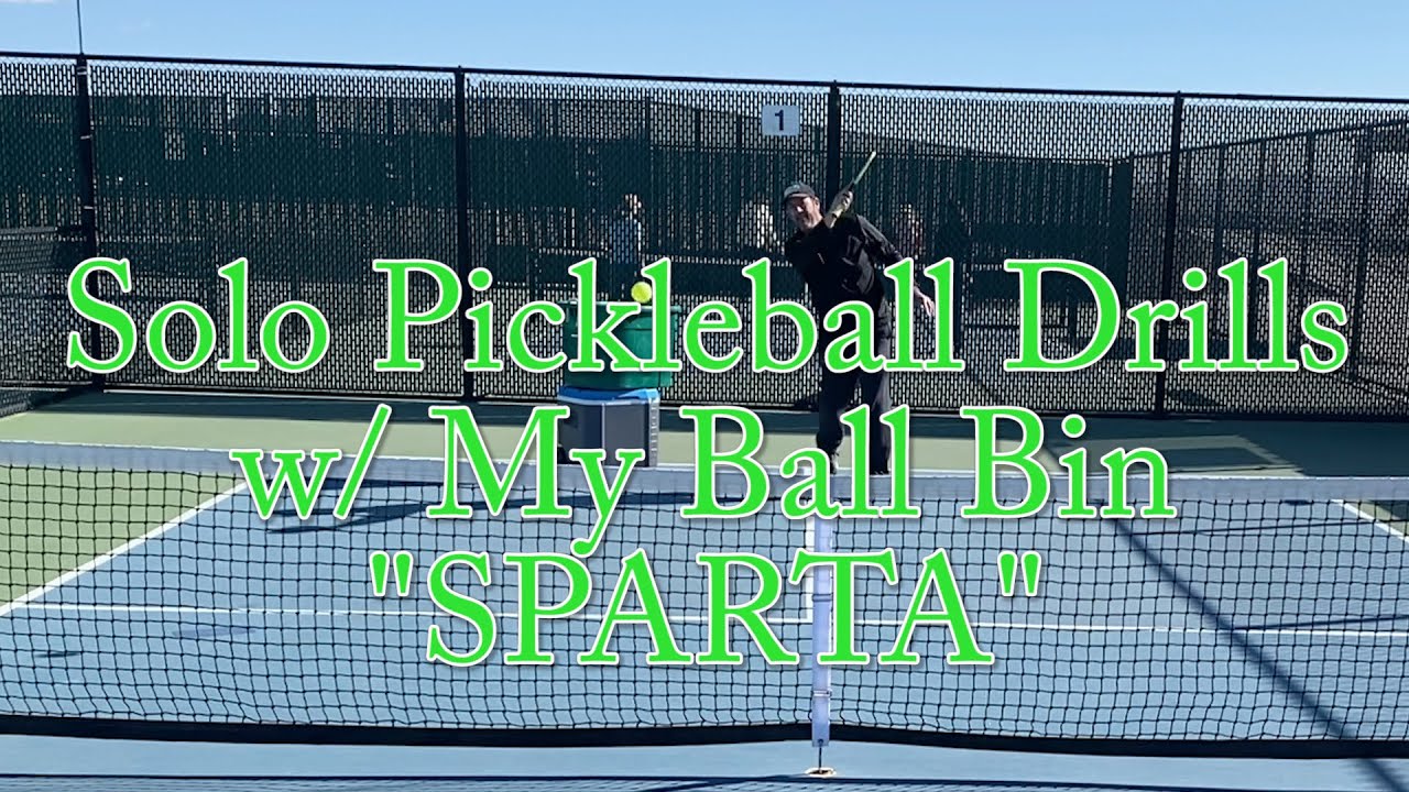 Meet my green bucket “Sparta”. Solo Pickleball practice. YouTube