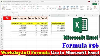 Day 56 Workday.intl Formula in Excel | Workday.intl Formula Excel | Workday.intl Function in Excel