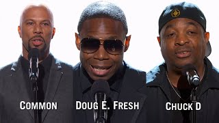 Will Smith, Common, Doug E. Fresh &amp; Chuck D. honors the Poetry of Rap &quot;Taking The Stage&quot; (2017)