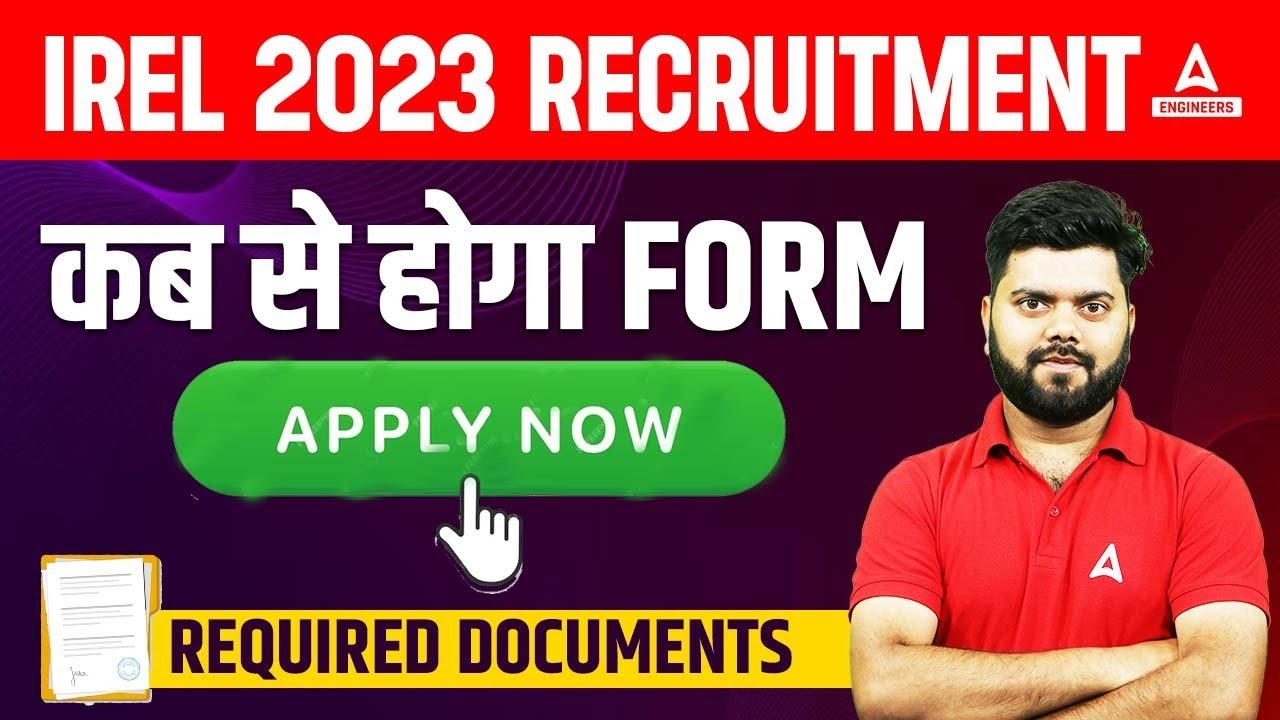 IREL Recruitment 2023 | IREL Form Fill-Up & Required Document | Details By Rajat Sir