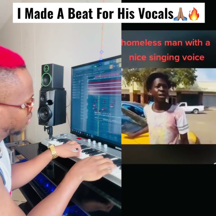 I Made A Beat For His Vocals 🙏🏽🔥 #killorbeezbeatz #theredhairproducer