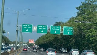 San Salvador Manejando auto pista Comalapa ala monseñor Romeo Santa Tecla 🌴🏝️🏖️🇸🇻🇸🇻