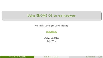 Using GNOME OS on real hardware - Valentin David