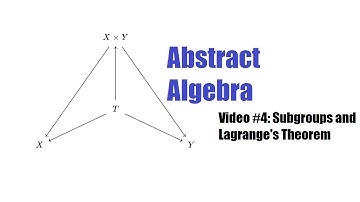 Abstract Algebra Video #4: Subgroups and Lagrange