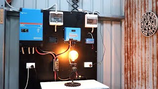 Going Off Grid  DIY 4600w Solar Lithium Battery Power System EP7