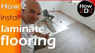 how to Install Laminate Flooring over underfloor heating mat video