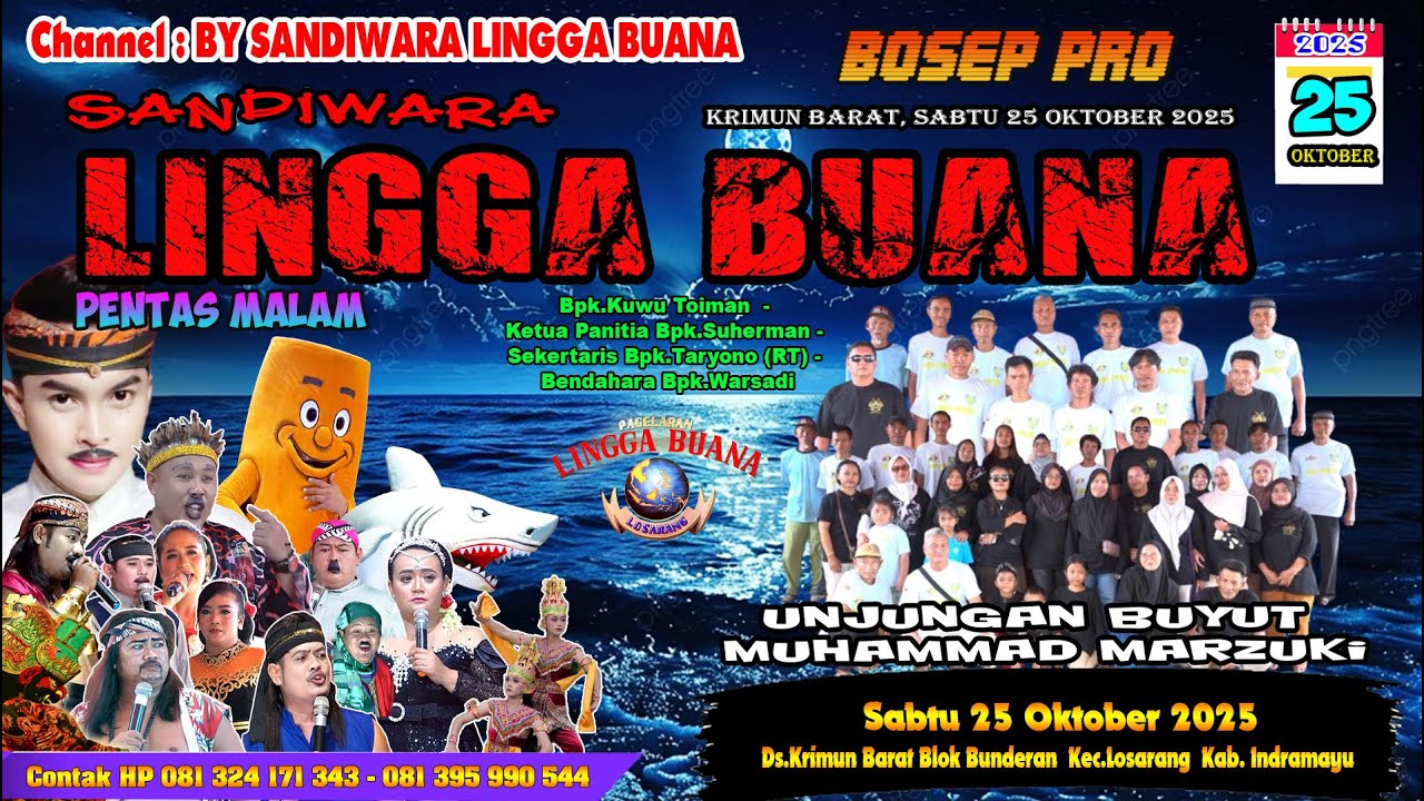 LIVE SANDIWARA LINGGA BUANA Krimun Barat, Sabtu 25 Oktober 2025  PENTAS MALAM CERITA
