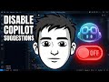 How to Disable GitHub Copilot Code Suggestions in VS Code