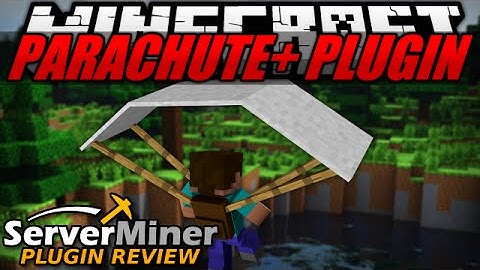 How to create a parachute in Minecraft with PARACHUTEPLUS Plugin